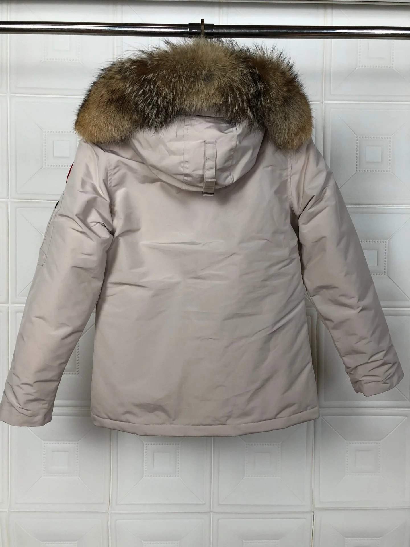 Winter hooded down jacket