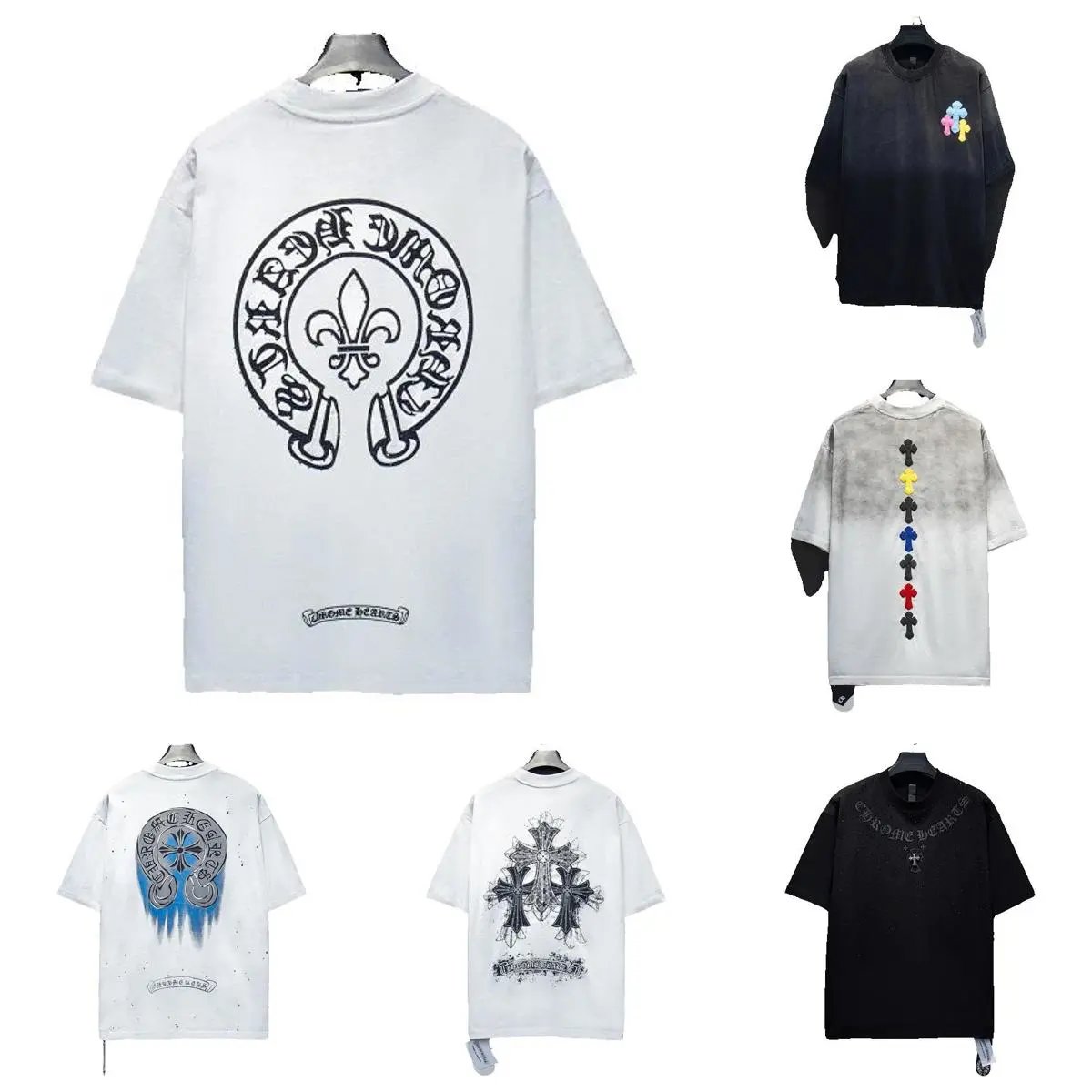 High quality cross print embroidered short sleeved 1:1 pls add : 18030258501 if you need size guide