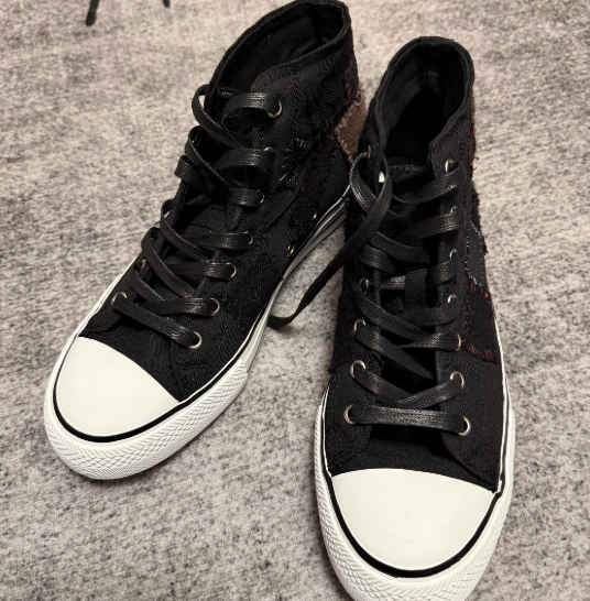 High quality patched cloth shoes