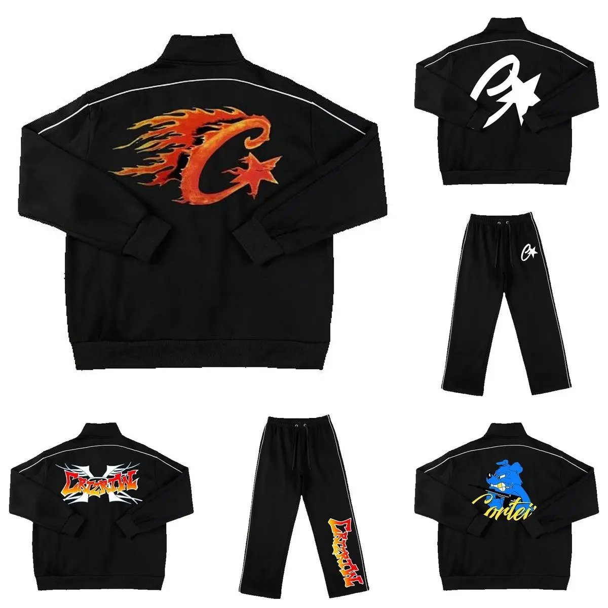 New High Quality Zipper Jacket Set