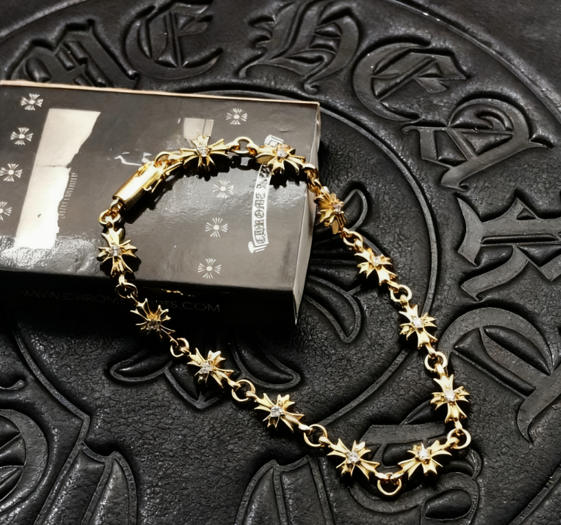 High quality, high-end, minimalist cross flower bracelet