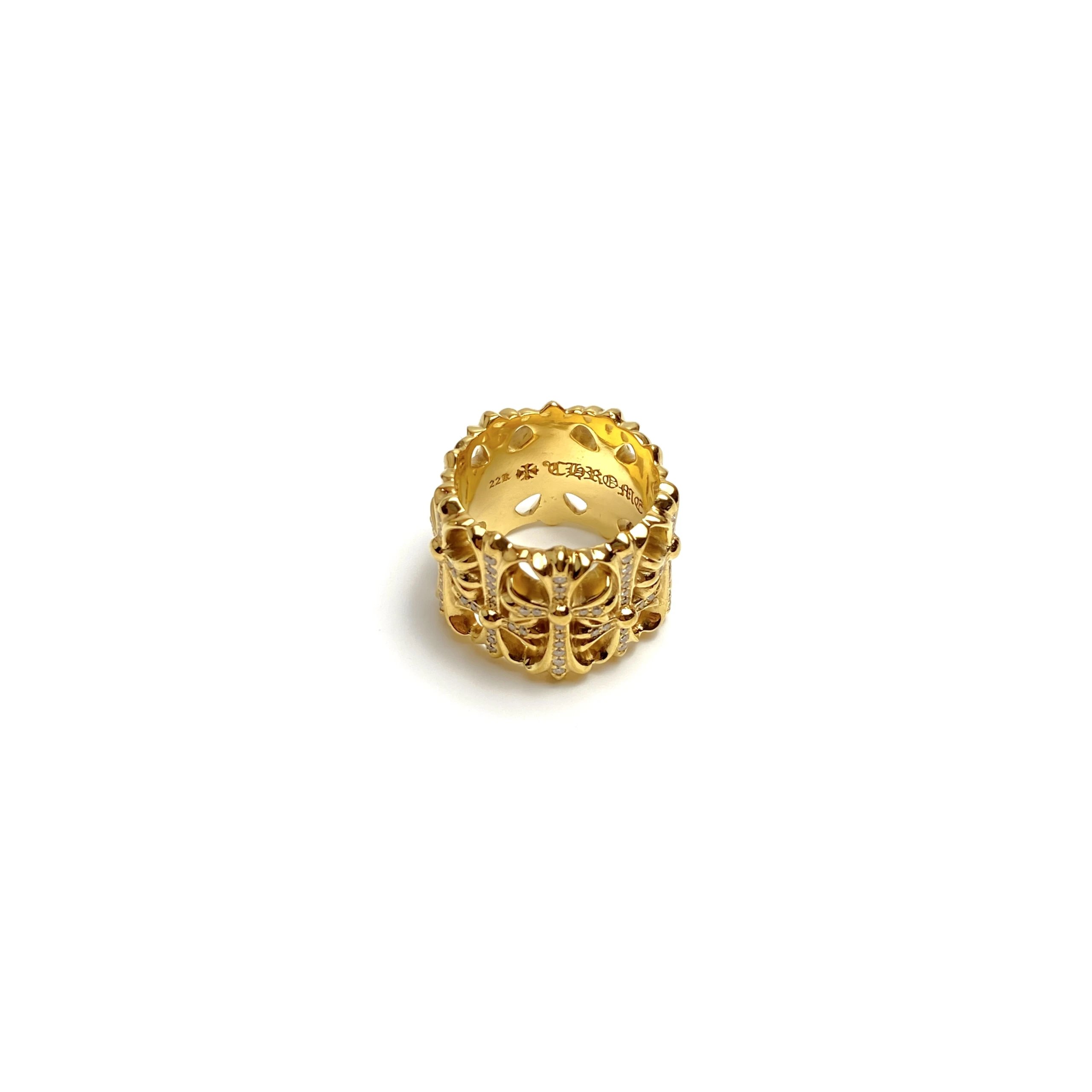 High quality, high-end, minimalist gold diamond round tomb ring