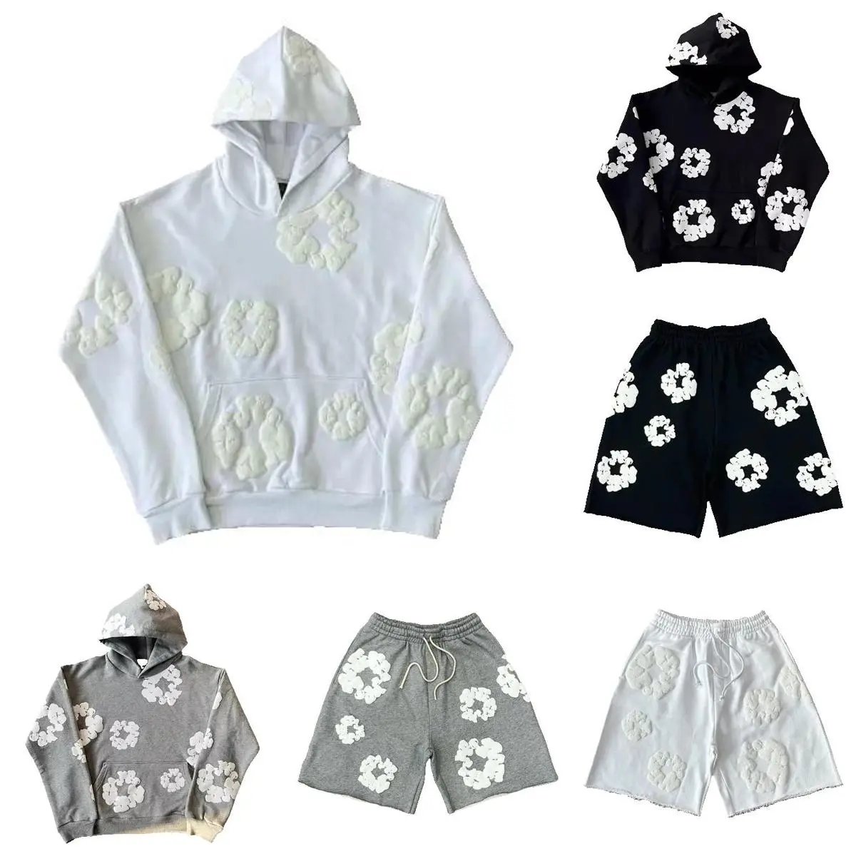 Factory Ultra High Quality 400g-450g Hoodie and Shorts Set