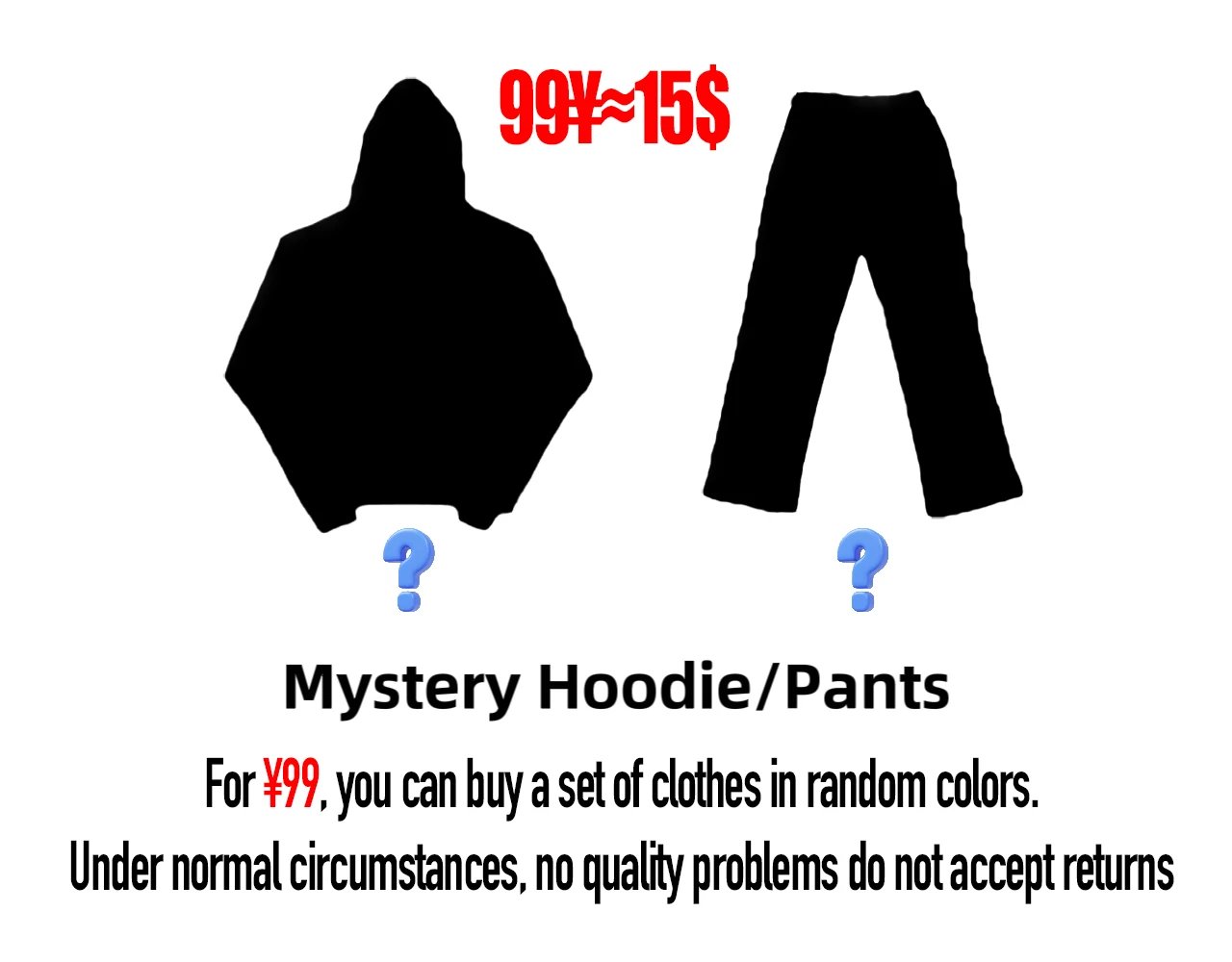 New hoodie set blind box