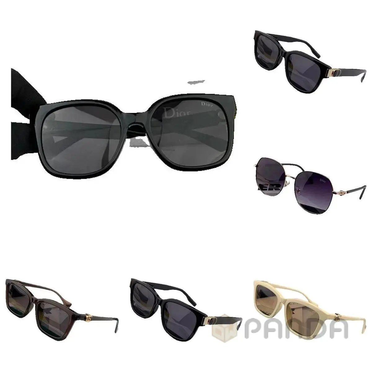 High quality thick framed gold label sunglasses 2 pcs add : 18859952090 if you need size guide