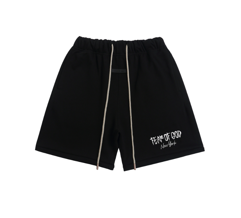 High quality plush printed loose shorts for couples of both genders