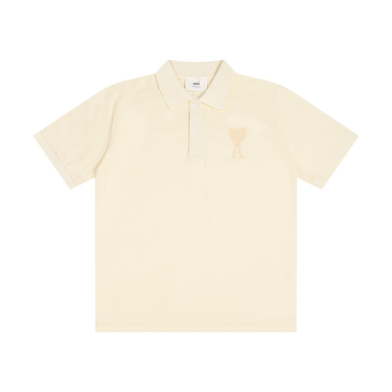 High quality small heart embroidered short sleeved 1:1 pls add : 18030258501 if you need size guide