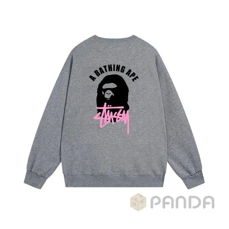 High quality co branded classic ape print round neck hoodie 2 pcs add : 18030258501 if you need size guide