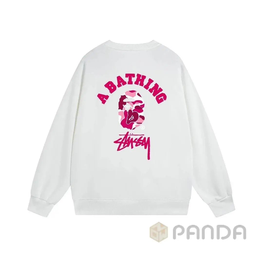 High quality co branded classic ape man print round neck hoodie, please add : 18030258501 if you need size guide