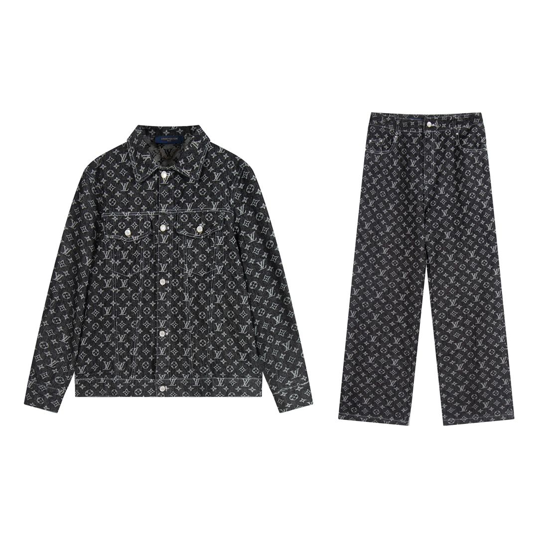 High quality denim suit
