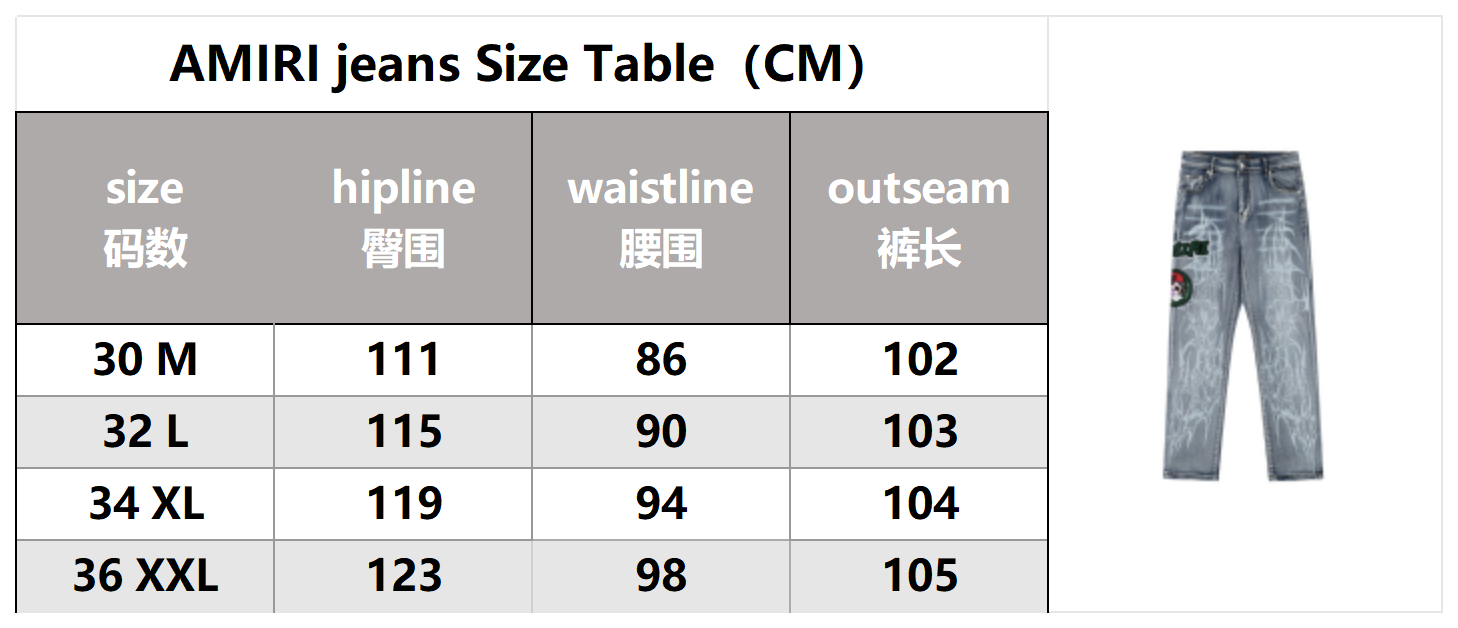 High quality jeans