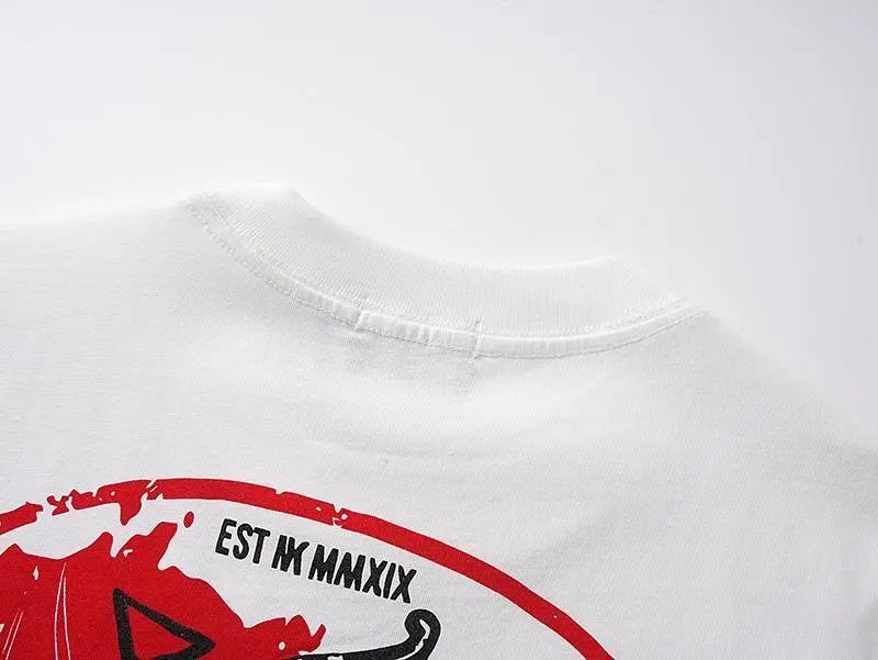 High quality trendy printed bat short sleeves