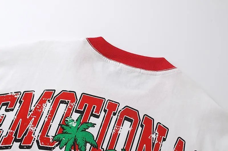 High quality trendy printed bat short sleeves