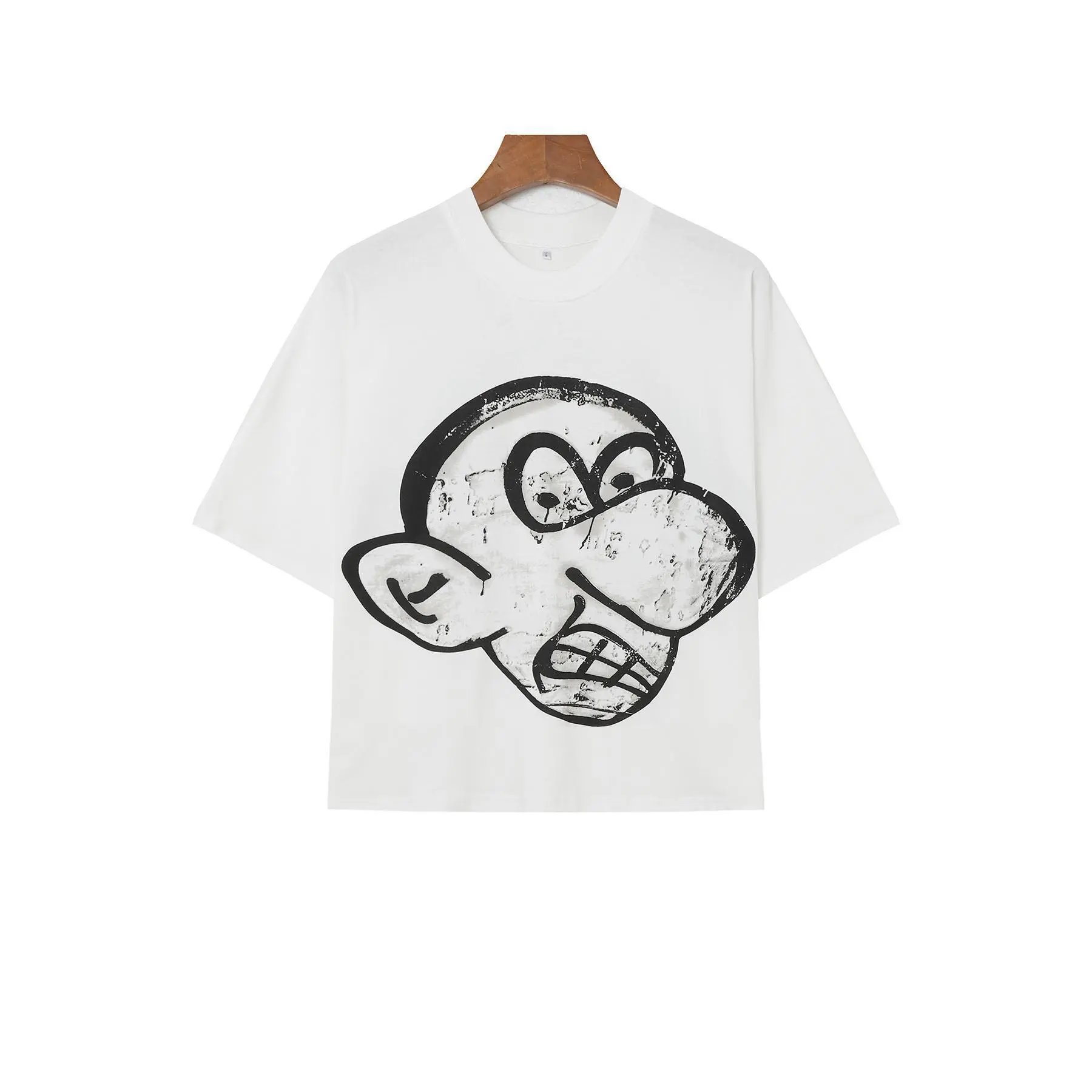 High quality trendy printed bat short sleeves