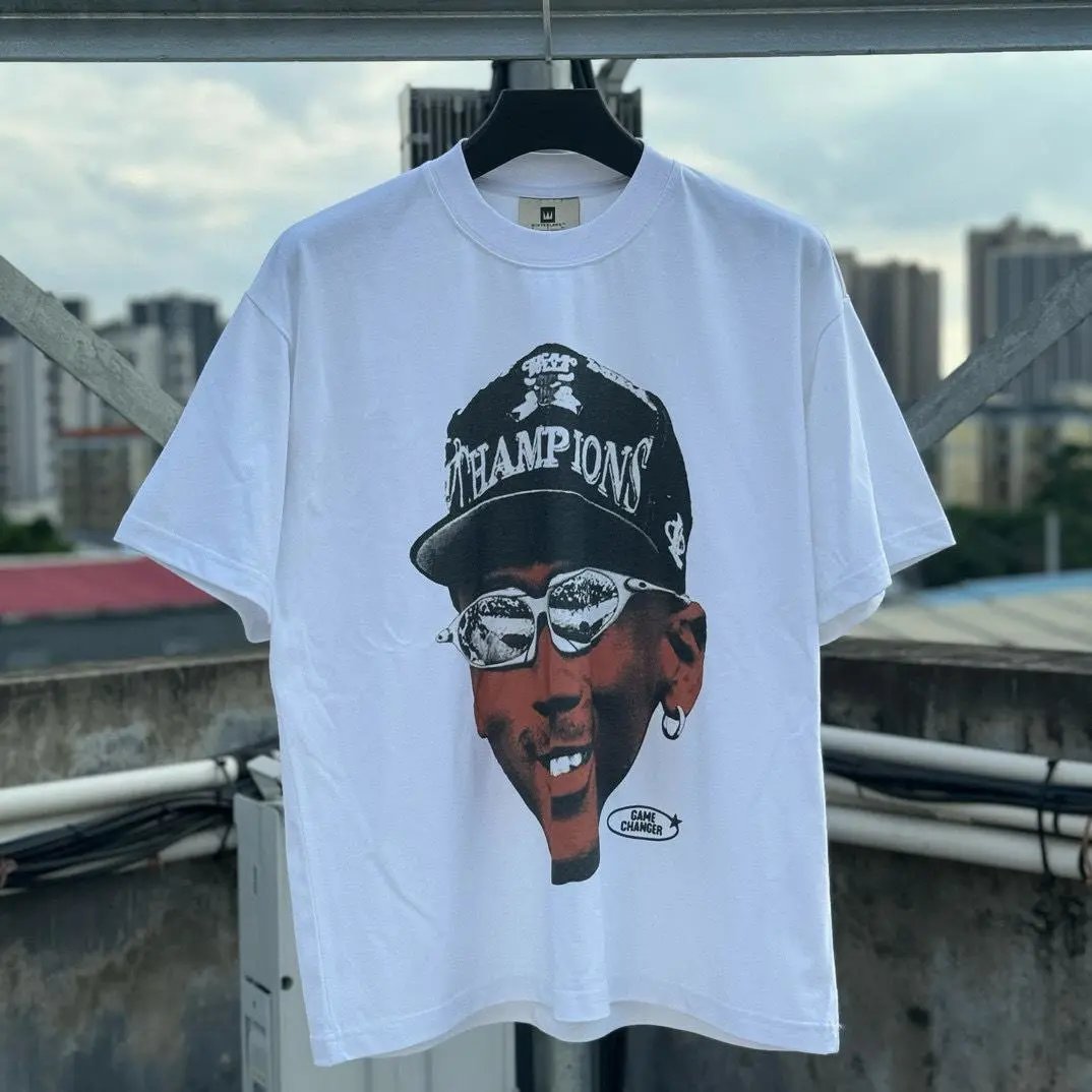 High quality pure cotton creative short sleeves