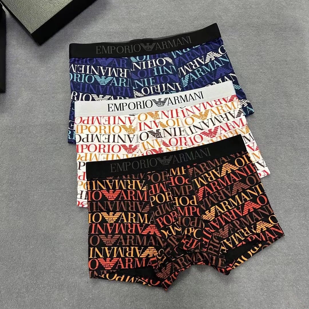 High quality men's underwear in a box of three, available in any color