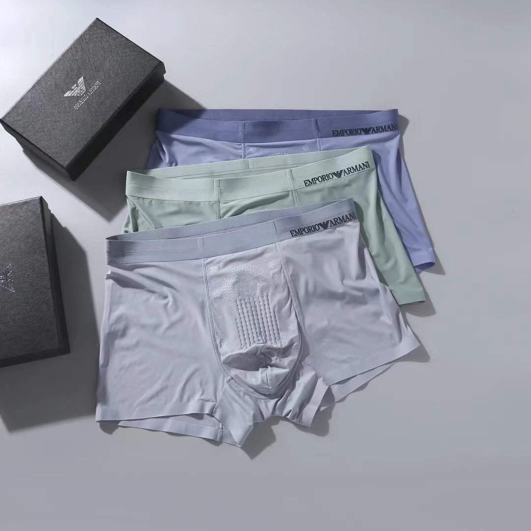 High quality men's underwear in a box of three, available in any color
