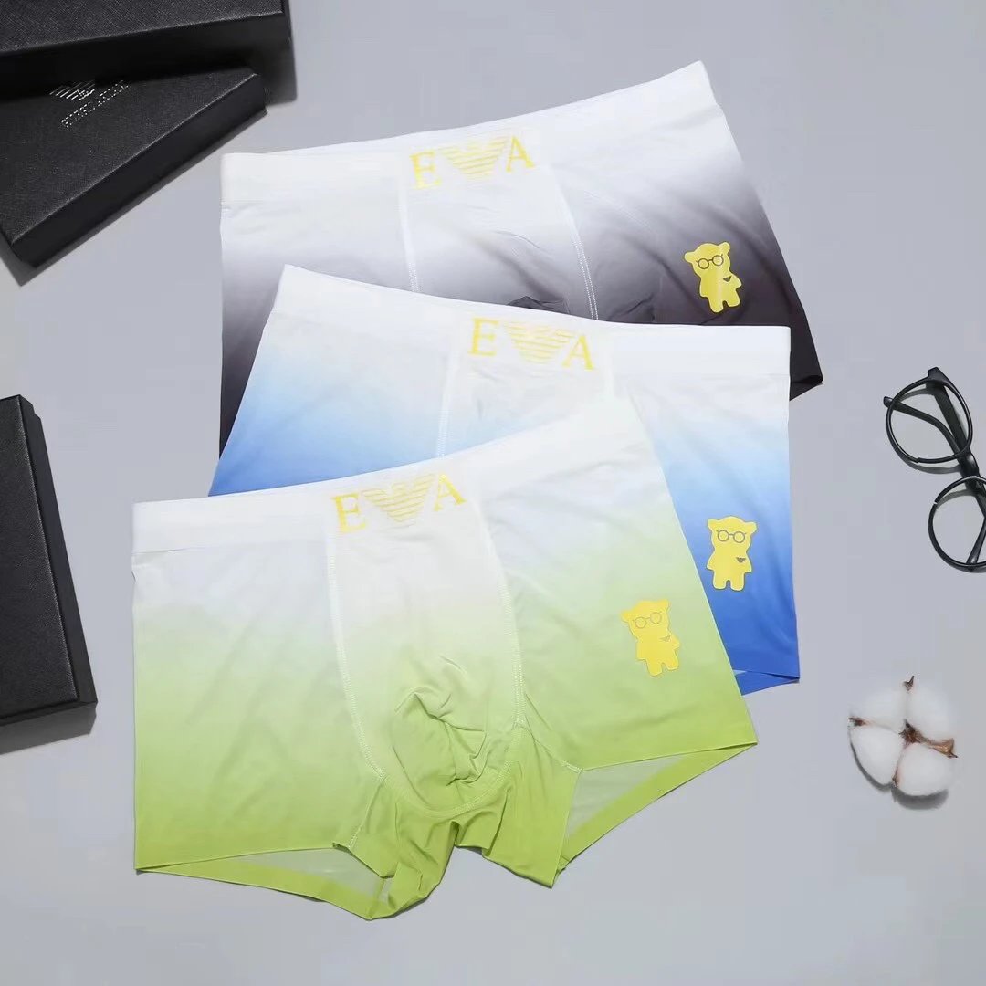 High quality men's underwear in a box of three, available in any color