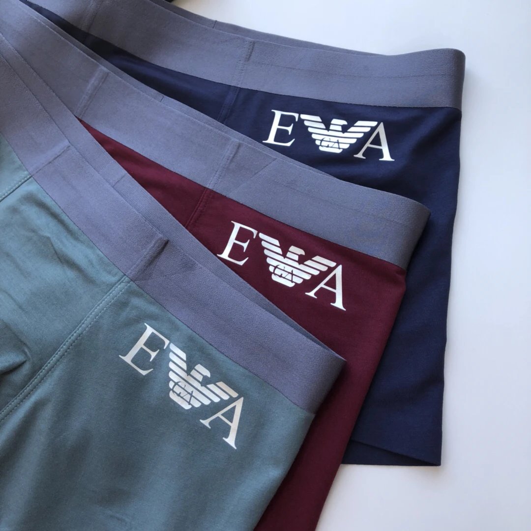 High quality men's underwear in a box of three, available in any color
