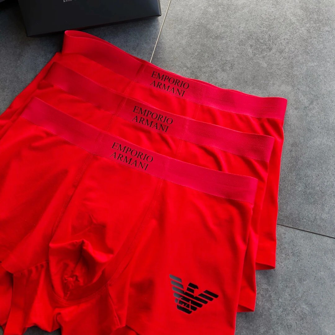 High quality men's underwear in a box of three, available in any color