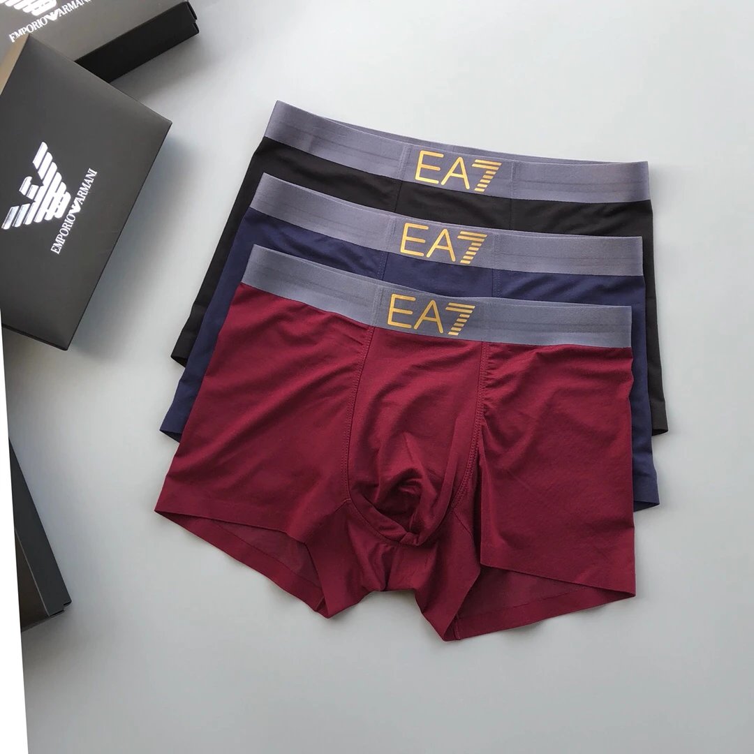 High quality men's underwear in a box of three, available in any color