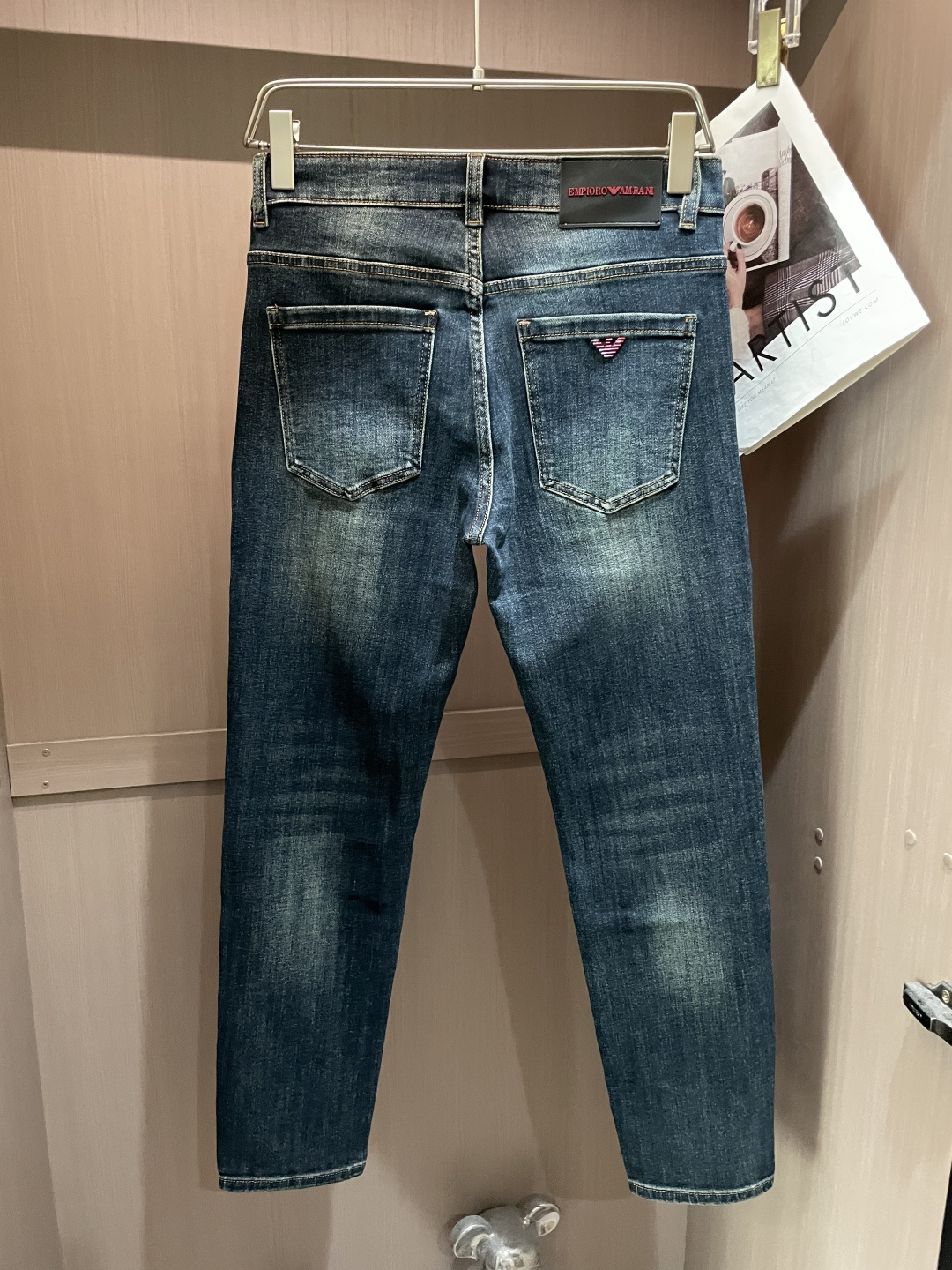 New high-end men's stretch brand trendy pants and jeans