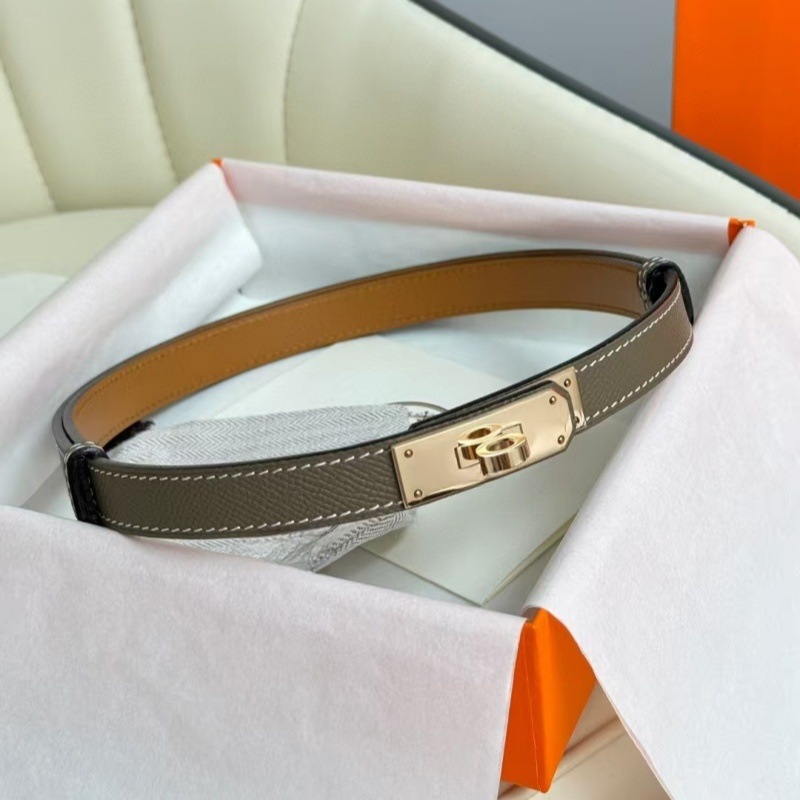 High quality first layer cowhide steel buckle women's belt
