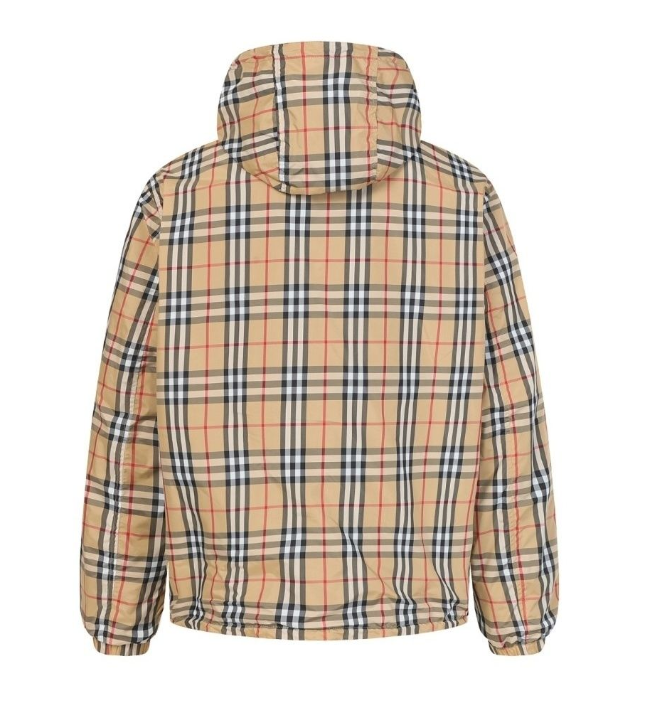 High quality classic plaid patchwork hooded jacket jacket