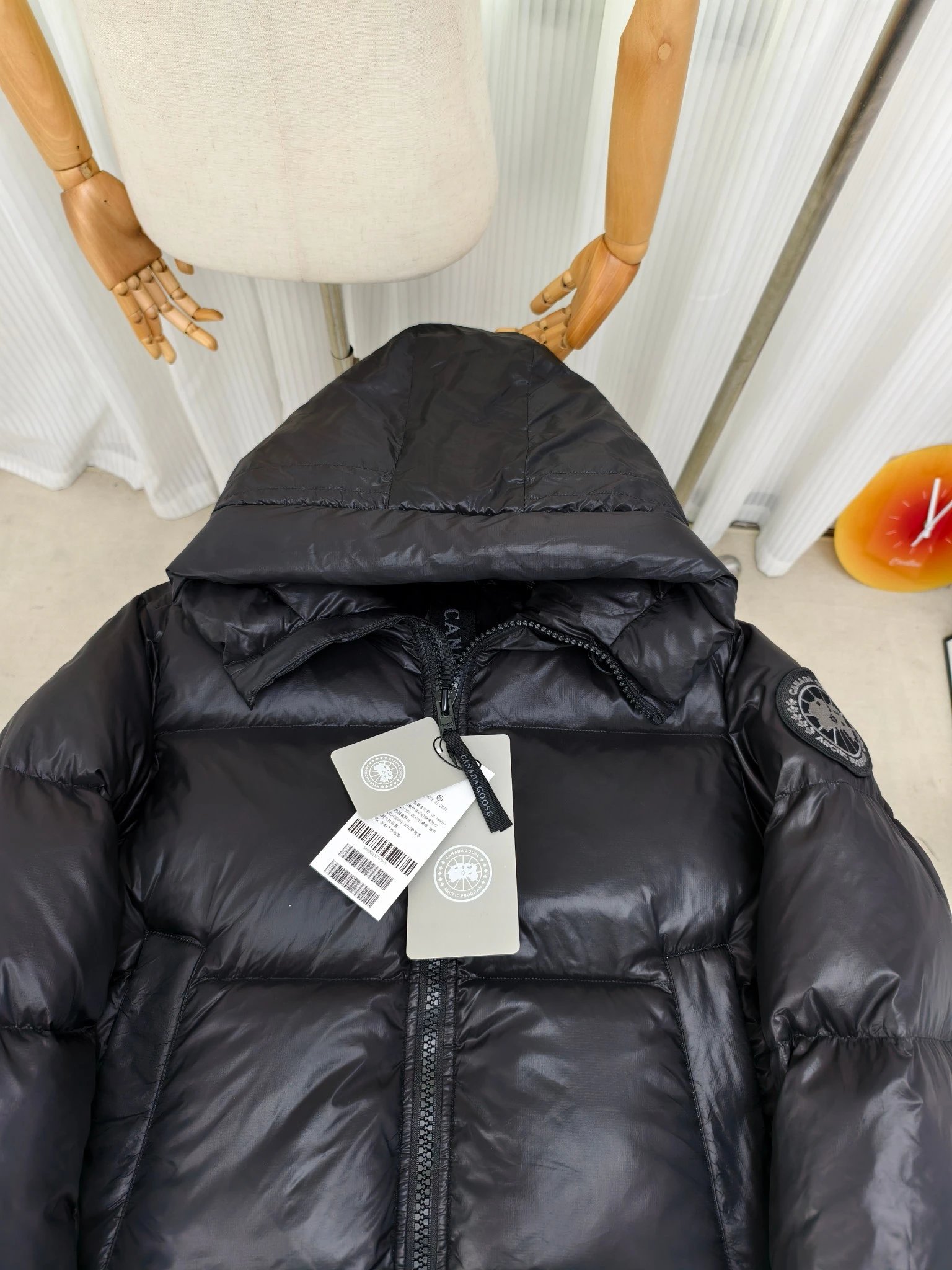 Winter shiny down jacket