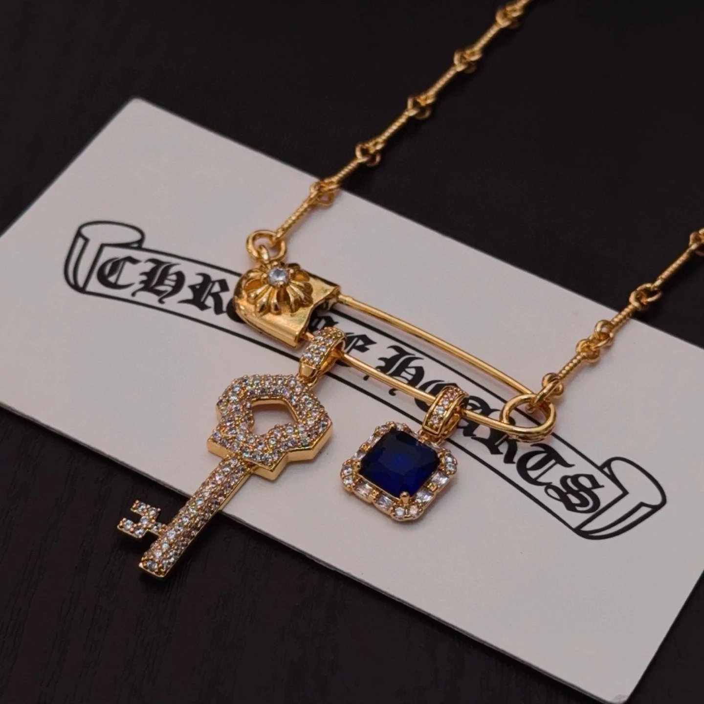 High quality Kroos Heart Quality Pin Key Cross High Necklace