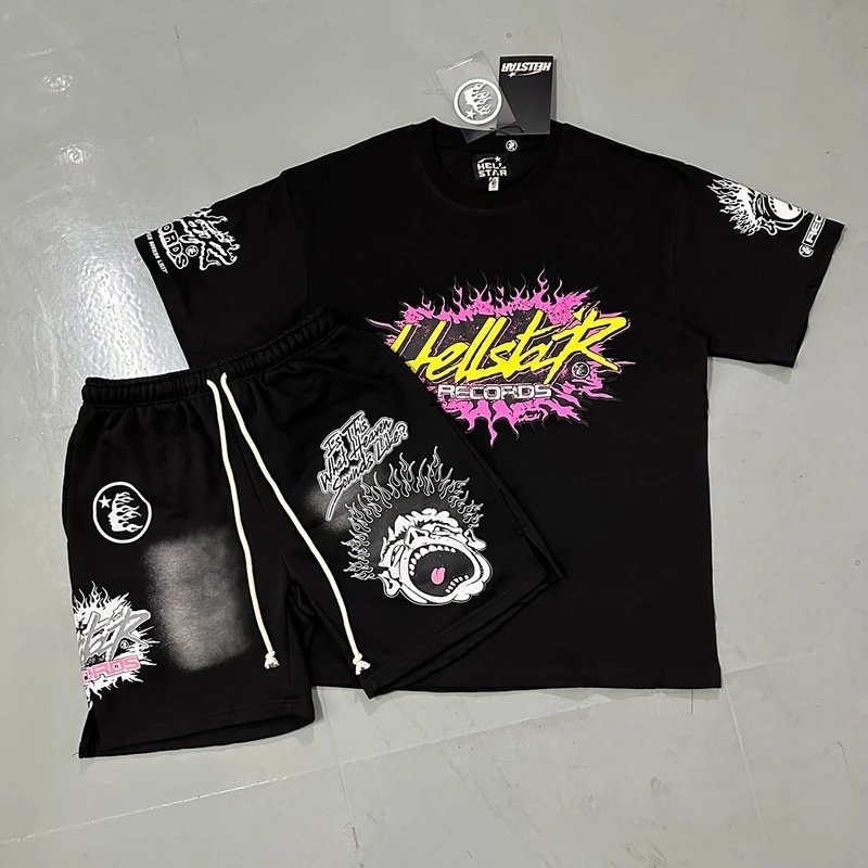 High quality loose casual short sleeved set