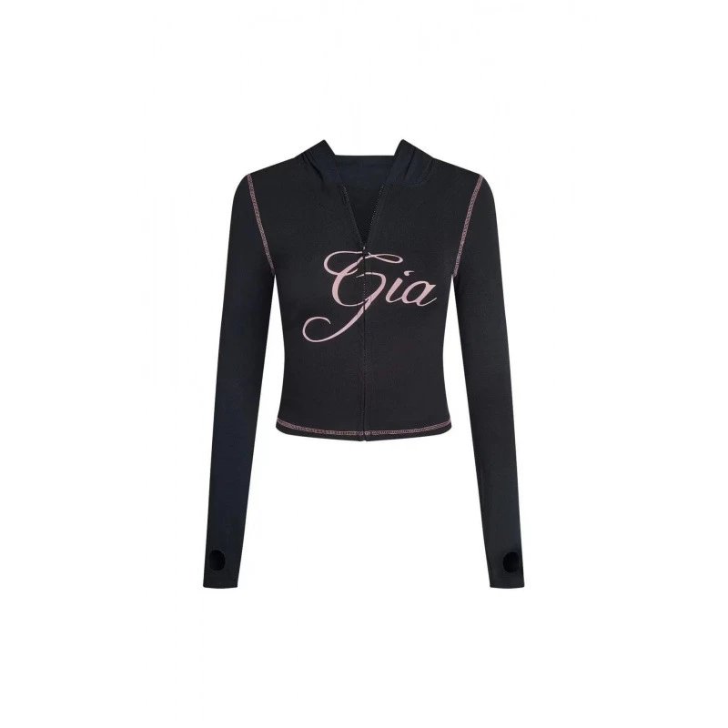 High quality slim fit hooded zipper short jacket set, please add : 18859952090 if you need size guide
