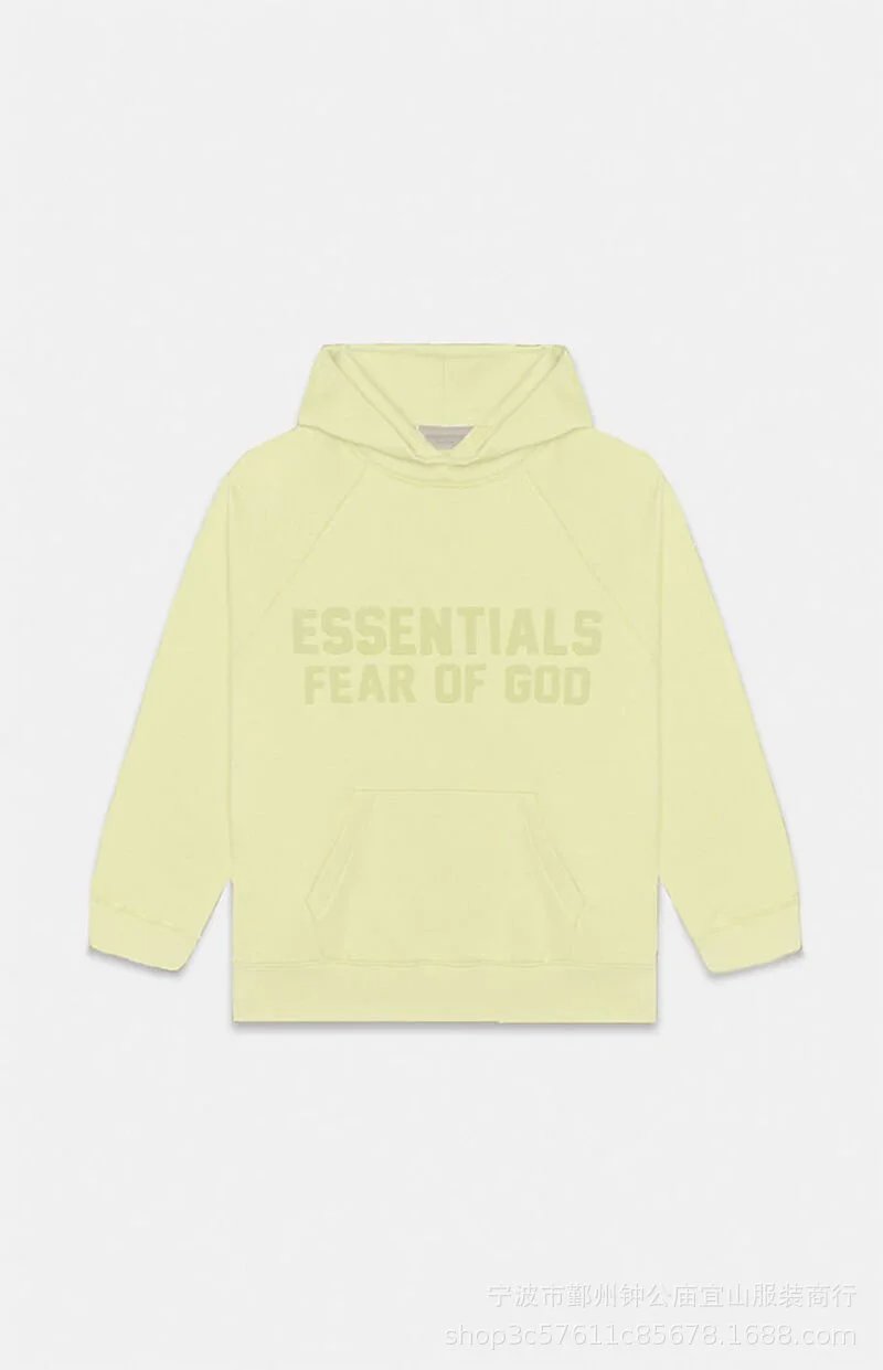 High quality letter flocking hooded sweatshirt made of flannel and flannel long pants