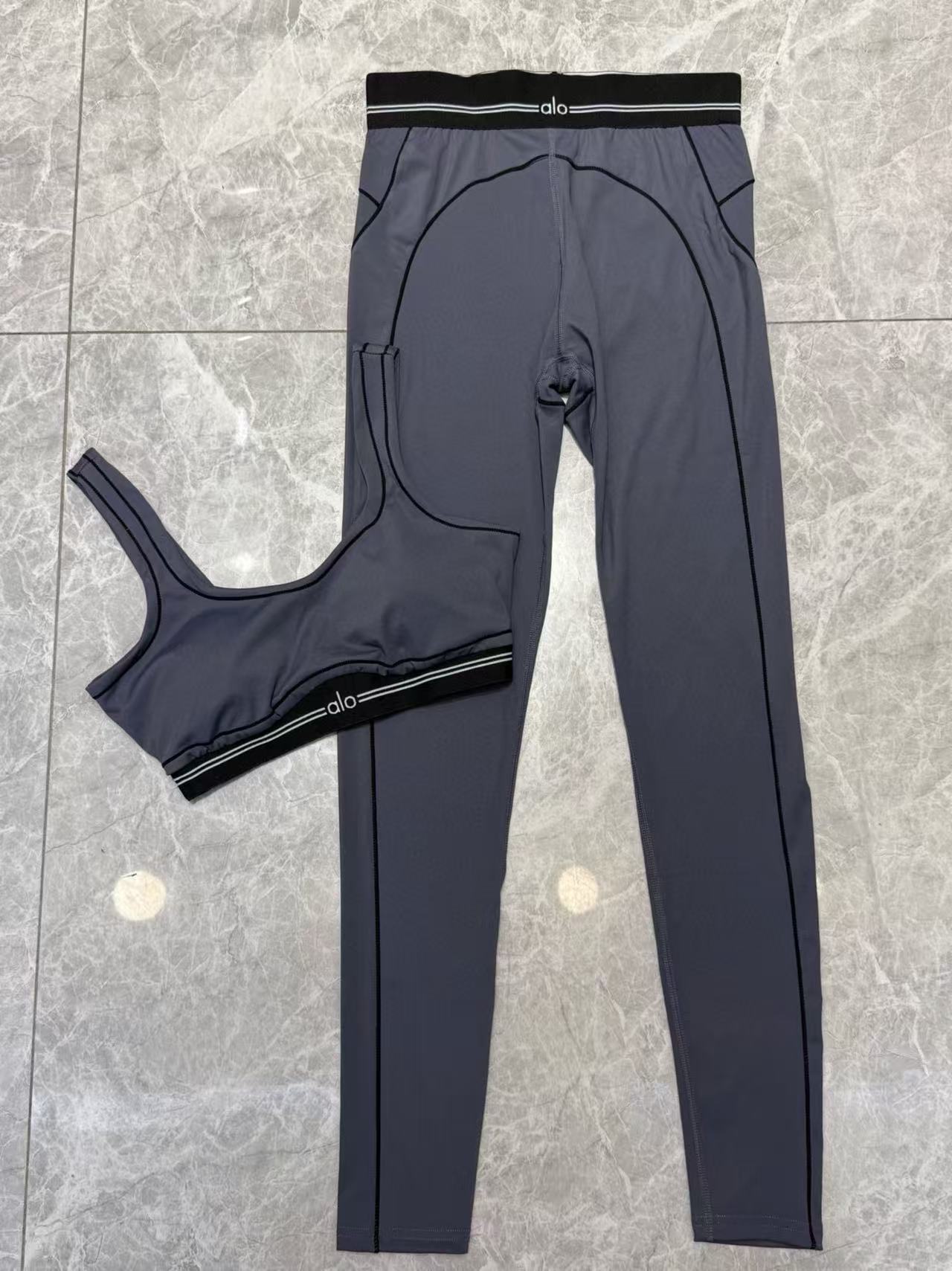 High quality sports high waist and hip lifting yoga pants set, please add : 18859952090 if you need size guide