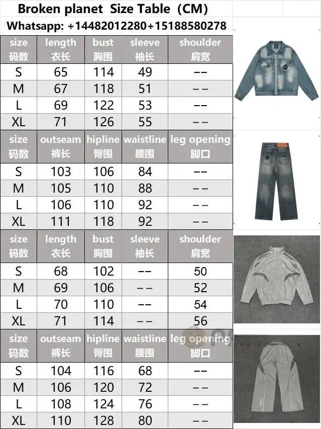 High quality planet embroidered denim trench coat set, please add : 18859952090 if you need size guide