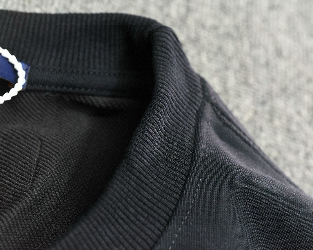 High quality minimalist letter printed round neck looped hoodie 1 pls add : 18030258501 if you need size guide