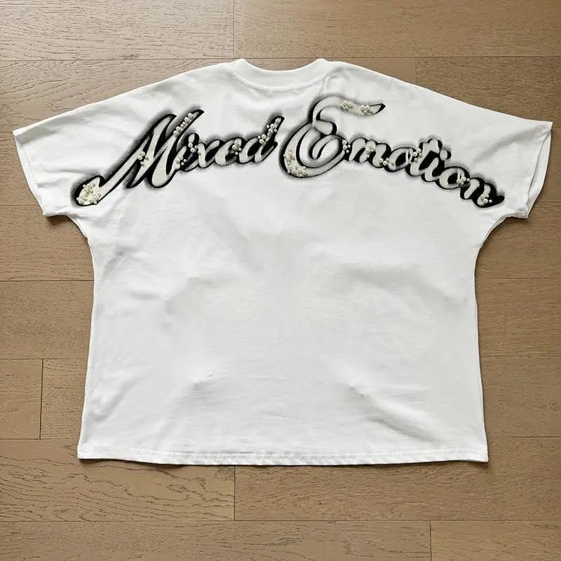 High quality trendy printed bat short sleeves