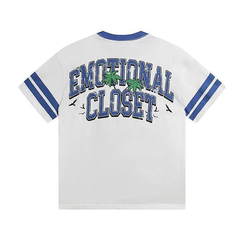 High quality trendy printed bat short sleeves
