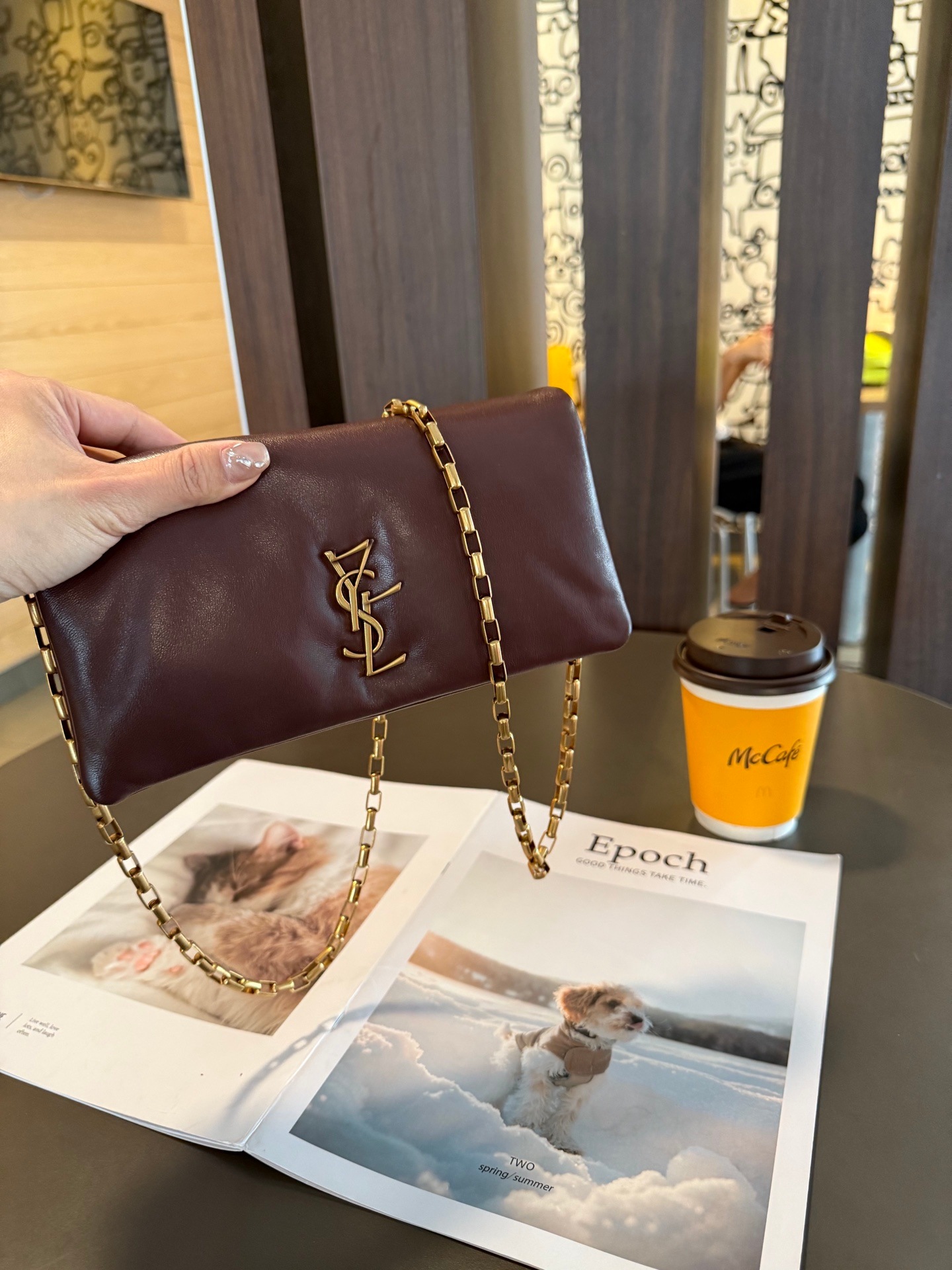 High quality chain shoulder diagonal envelope package