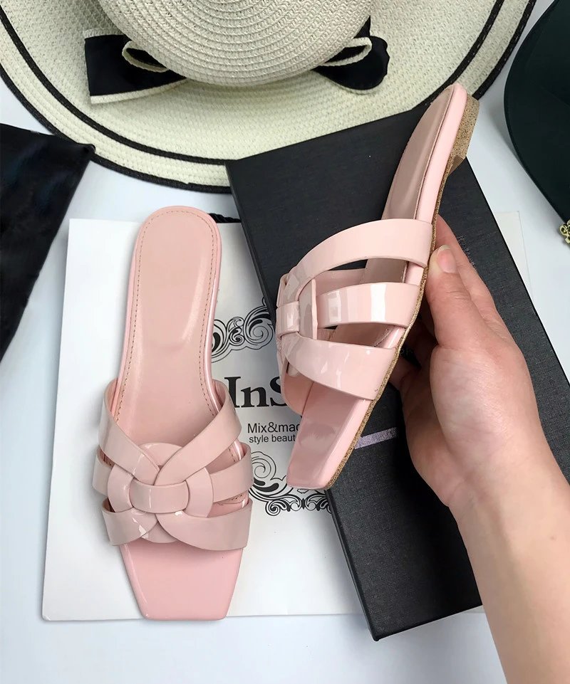 High quality flat woven slippers, please add : 18030258501 if you need size guide
