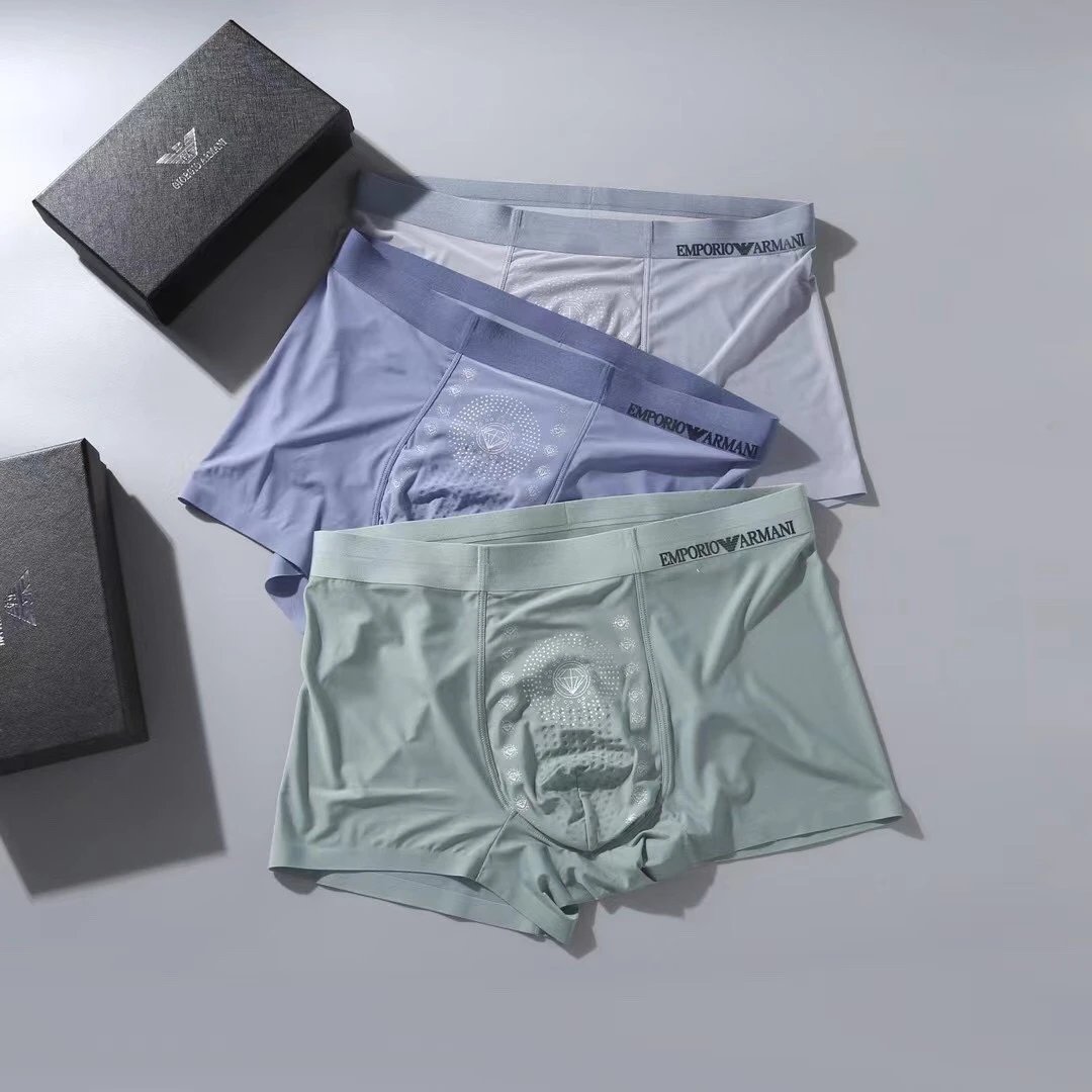 High quality men's underwear in a box of three, available in any color