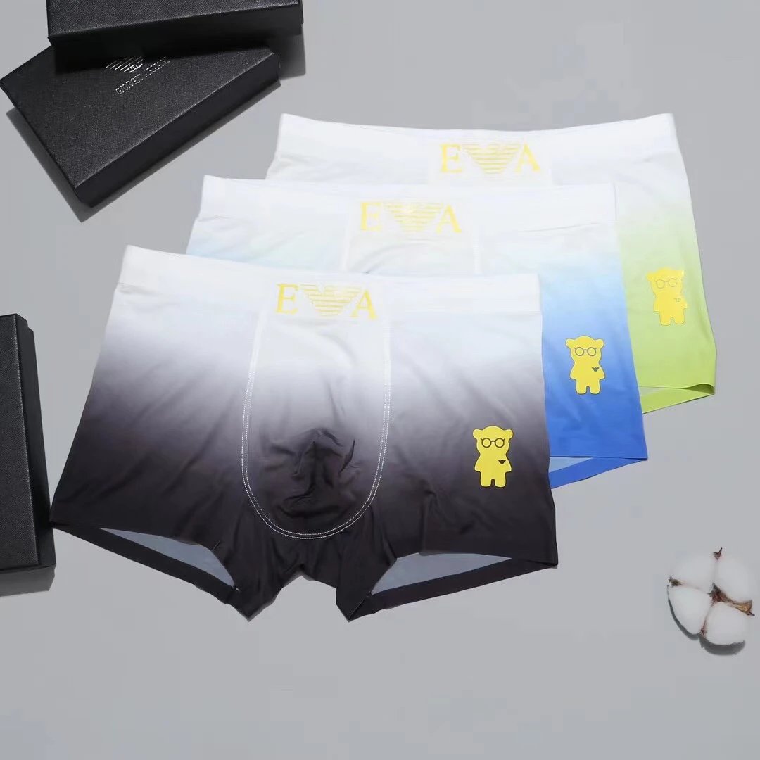 High quality men's underwear in a box of three, available in any color