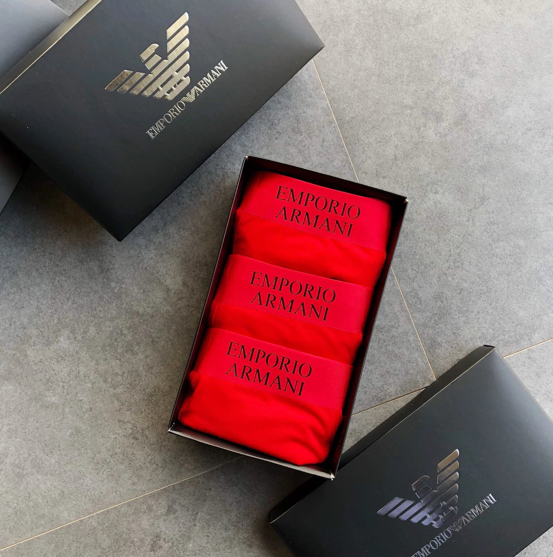 High quality men's underwear in a box of three, available in any color
