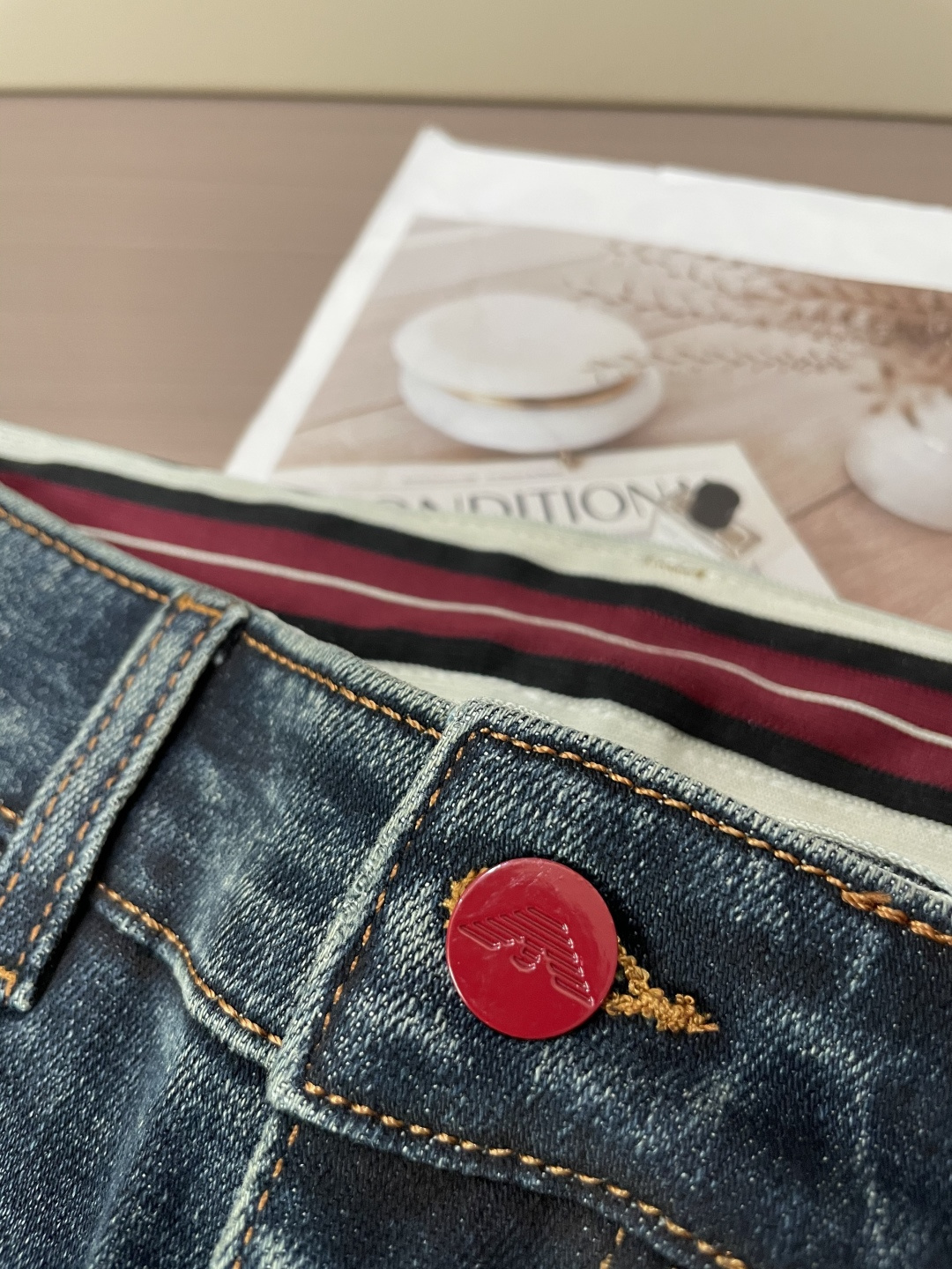 New high-end men's stretch brand trendy pants and jeans
