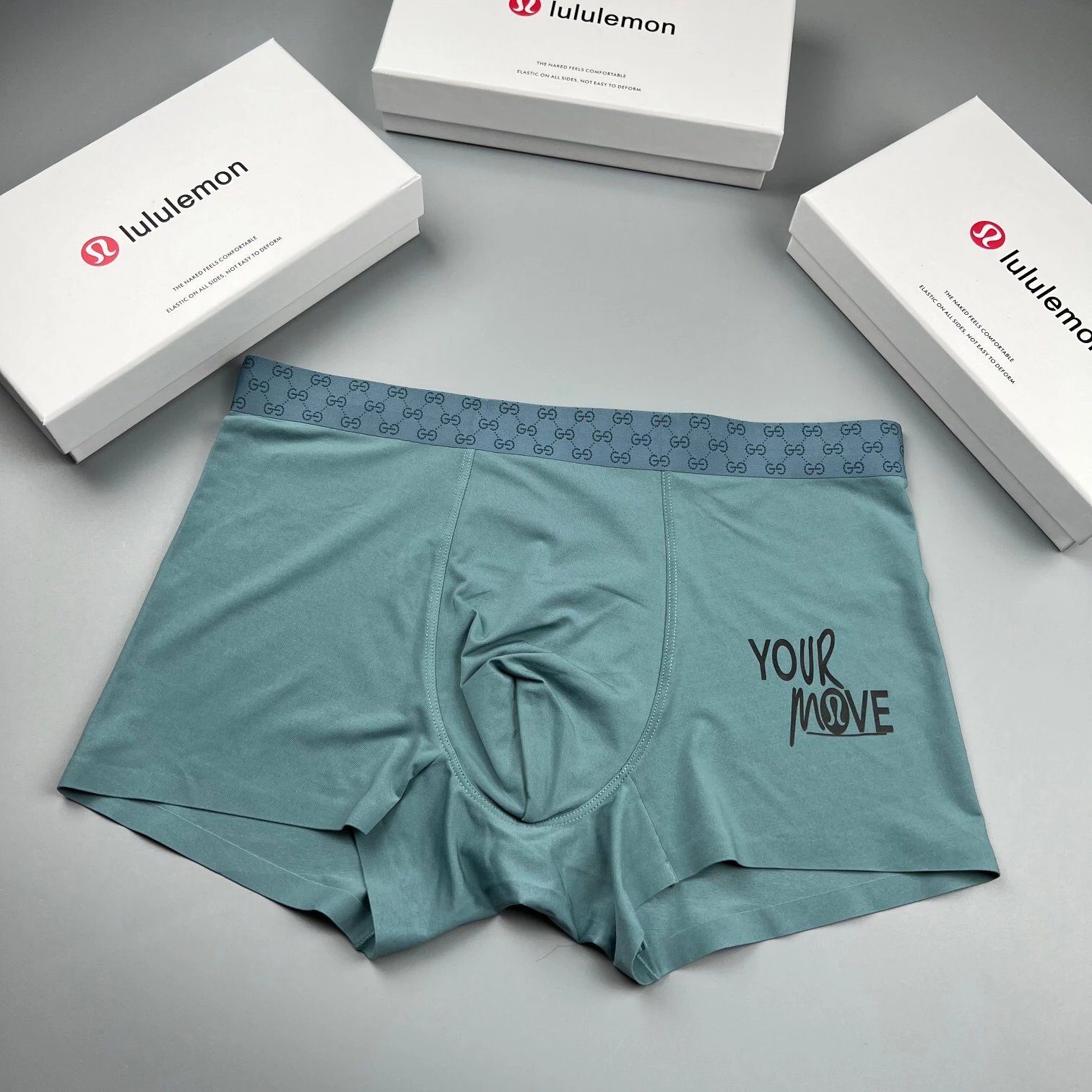 High quality men's underwear in a box of three, available in any color