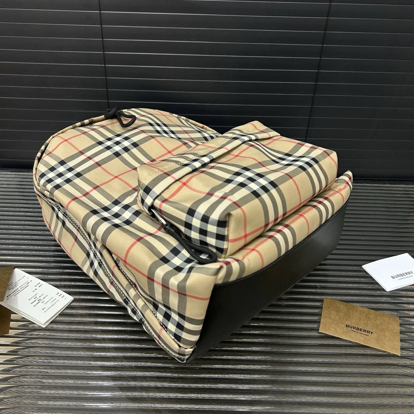 High quality checkered backpack