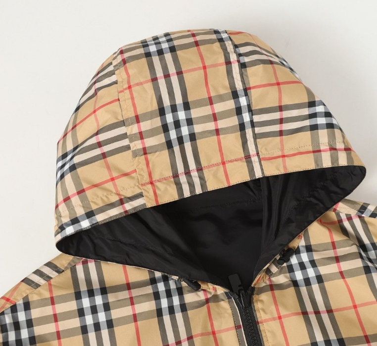 High quality classic plaid patchwork hooded jacket jacket