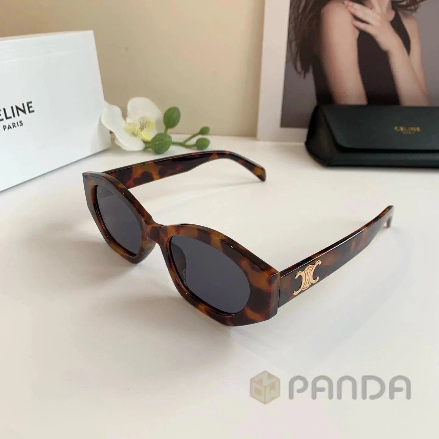 High quality thick framed gold label sunglasses 6 pcs add : 18859952090 if you need size guide