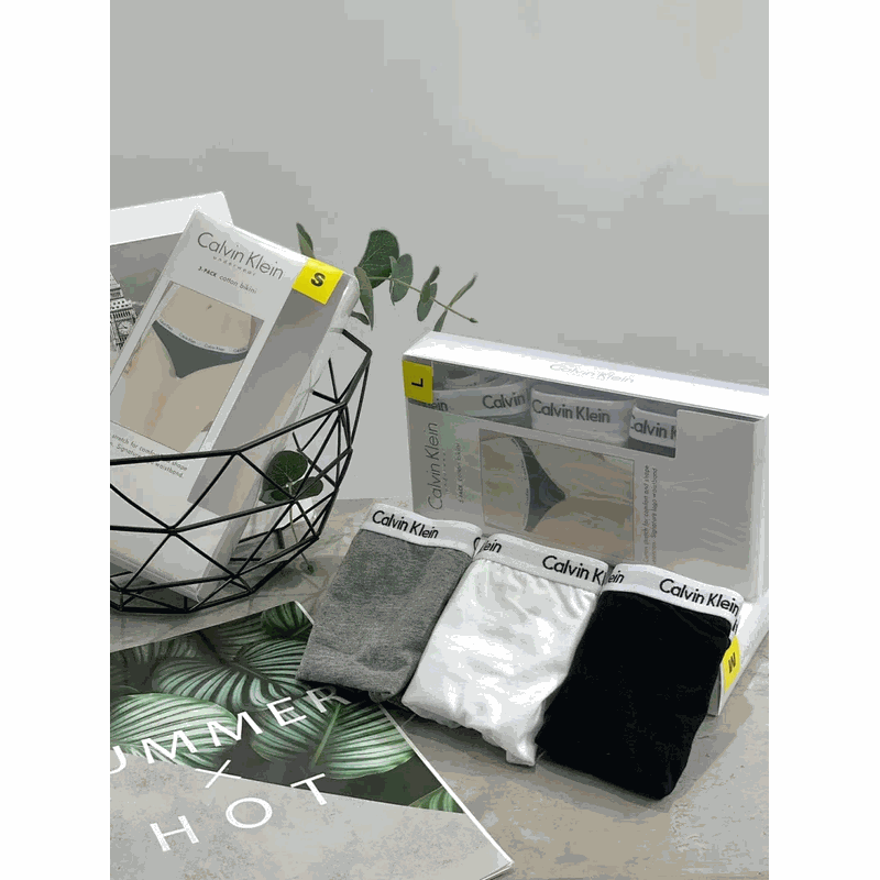 High quality women's underwear, box of three, set 01