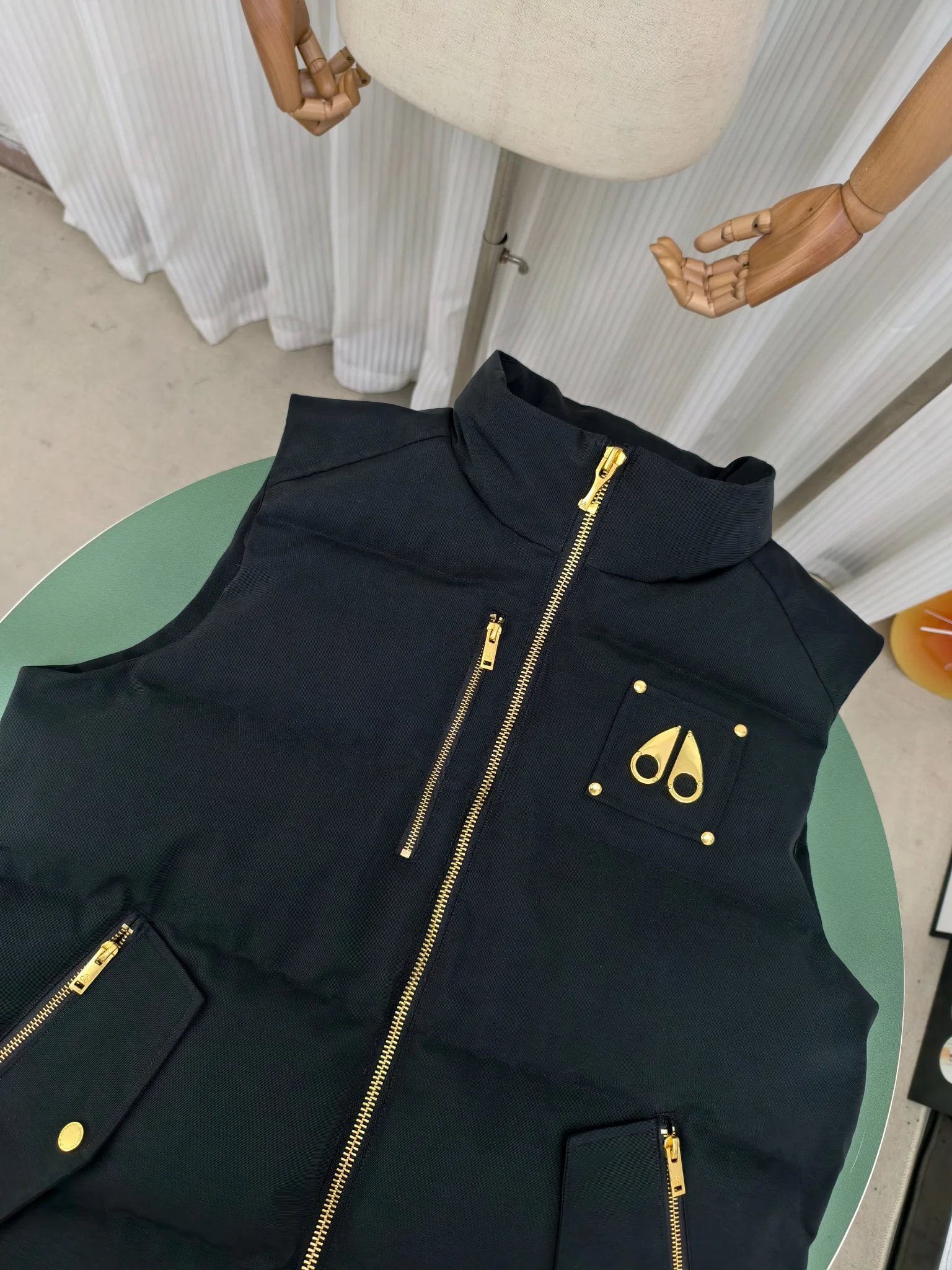 Winter zipper down jacket vest